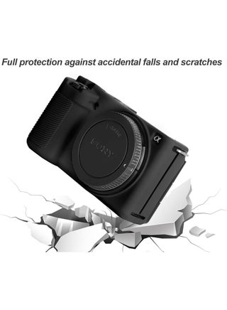 غطاء لكاميرا Sony ZV-E10 للفلوغ، غطاء حماية ناعم من السيليكون لكاميرا Sony Alpha ZVE10 / ILCZV-E10L - أسود - view 3